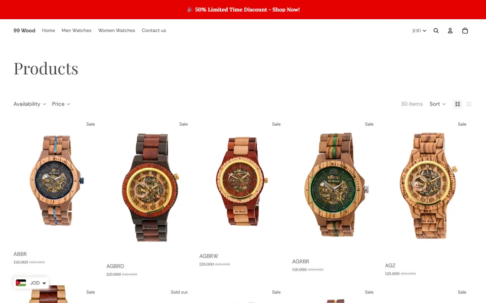 99 Wood wooden watch collection